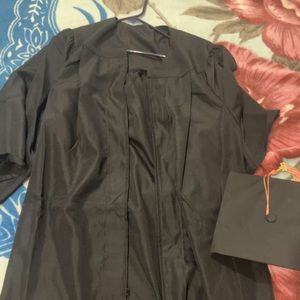 Graduation gown with hat